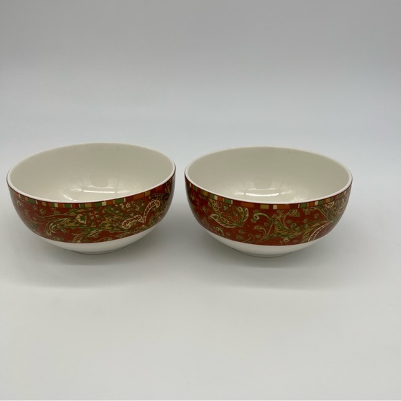 222 FIFTH Maharana Coupe Cereal Bowl Set of Two - Picture 2 of 10